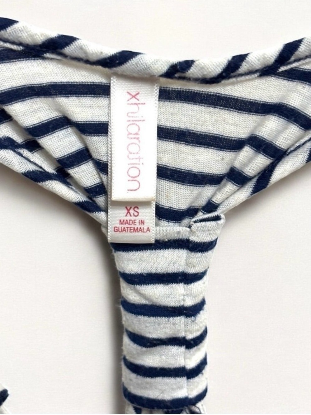 Striped Racerback Top with Ruffle Detail - Picture 4 of 10